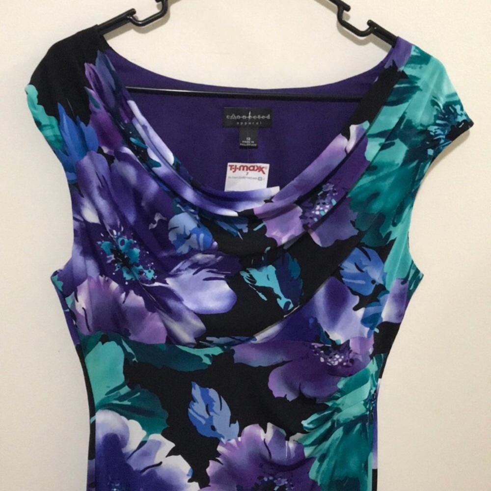 Connect Apparel Flower Print Dress
